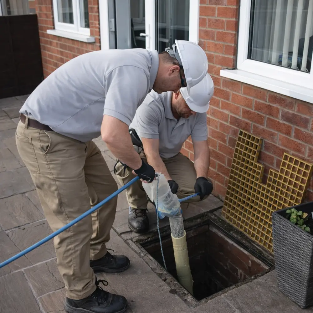 Blocked drain repair service in Yateley